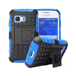 Stødfast Cover med stativ Samsung Galaxy Young 2 (SM-G130H) : farve - blå
