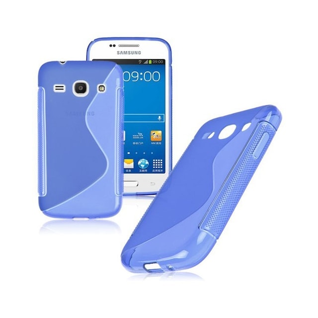 S-Line Silicone Cover til Samsung Galaxy Core Plus (SM-G3500) : farve - blå