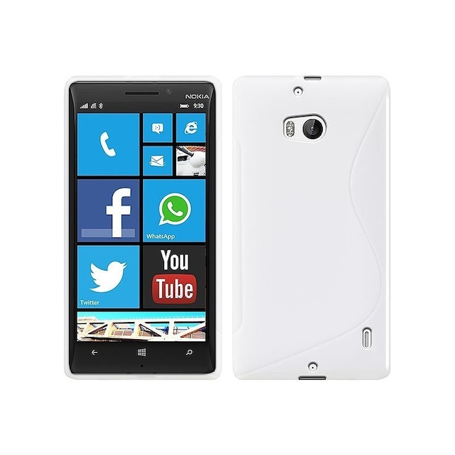 S-Line Silicone Cover til Nokia Lumia 929/930 (RM-927) : farve - hvid