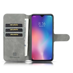 DG-Ming Wallet 3-kort til Xiaomi Mi 9 (6,39 ")  - Grå