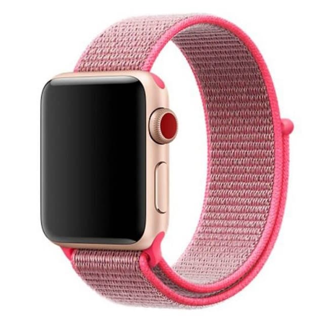 Apple Watch 42mm Nylon armbånd - Hot Pink