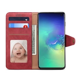 Wallet 3-kort til Samsung Galaxy S10 (SM-G973F)  - rød