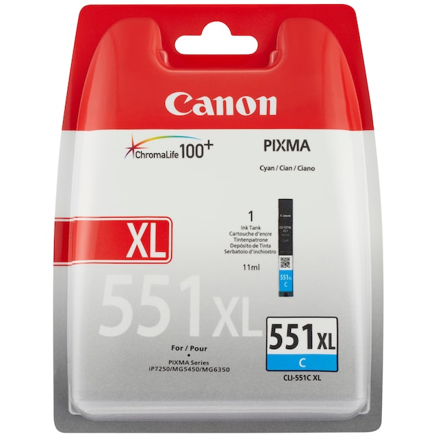 Canon blækpatron CLI-551XL Cyan