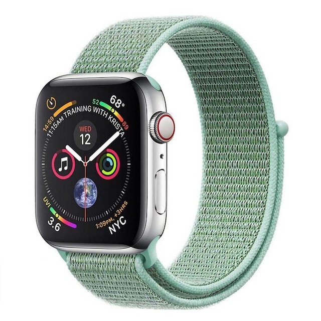 Apple Watch 4 (40mm) Nylon armbånd - Marine Green