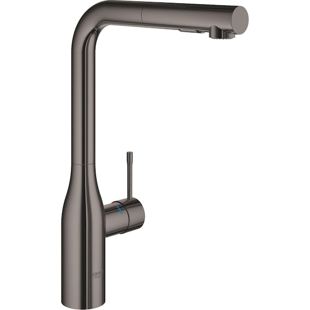 Grohe Essence blandingsbatteri med L-tud og udtræk (hard graphite)