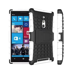 Stødfast Cover med stativ Nokia Lumia 830 (RM-984) : farve - hvid