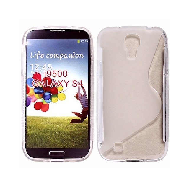 S-Line Silicone Cover til Samsung Galaxy S4 (GT-i9500) : farve - gennemsigtig