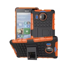Stødfast Cover med stativ cover Microsoft Lumia 950XL (RM-1116) : farve - appelsin
