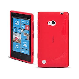 S-Line Silicone Cover til Nokia Lumia 720 (RM-885) : farve - rød