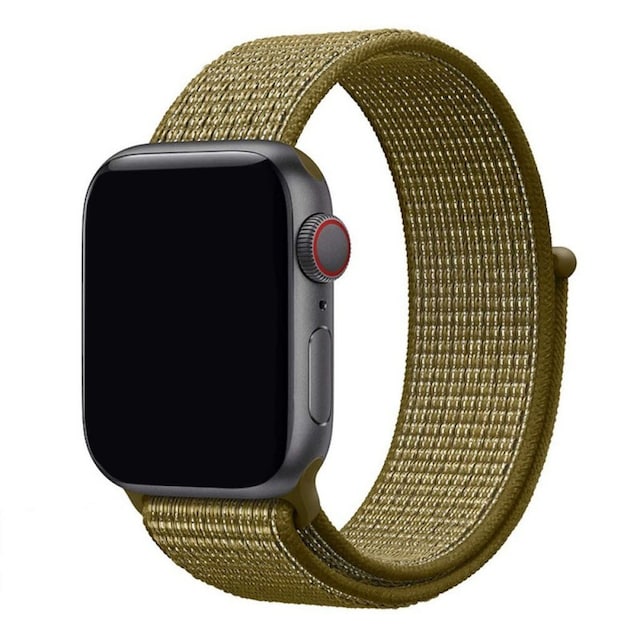 Apple Watch 42mm Nylon armbånd - Olive Flak