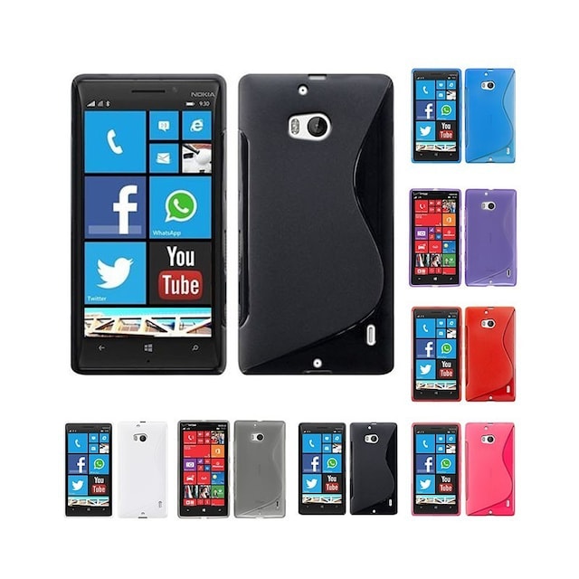 S-Line Silicone Cover til Nokia Lumia 929/930 (RM-927) : farve - gennemsigtig