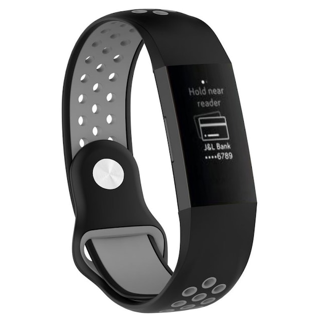 EBN Sport Armbånd Fitbit Charge 3 - Sort / grå