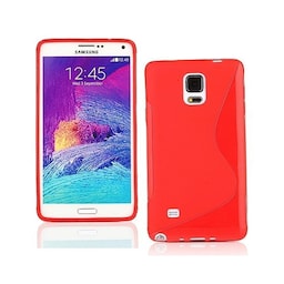 S-Line Silicone Cover til Samsung Galaxy Note 4 (SM-N910F) : farve - rød