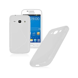 S-Line Silicone Cover til Samsung Galaxy Core LTE (SM-G386F) : farve - hvid