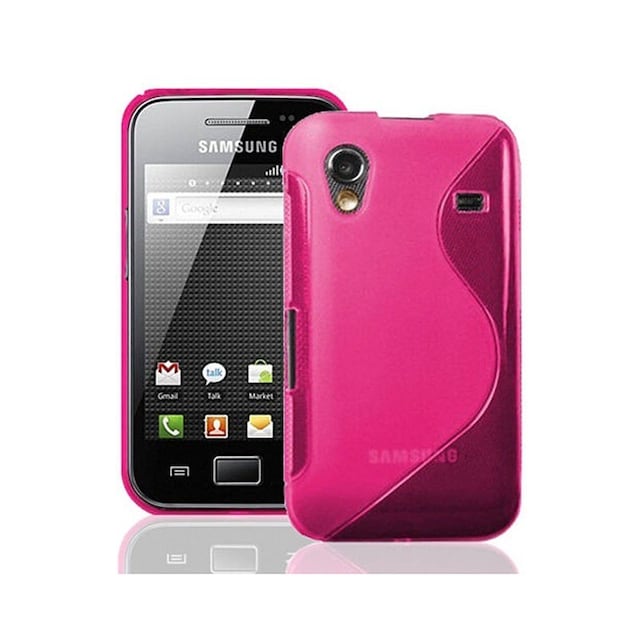 S-Line Silicone Cover til Samsung Galaxy Ace (GT-s5830) : farve - lyserød