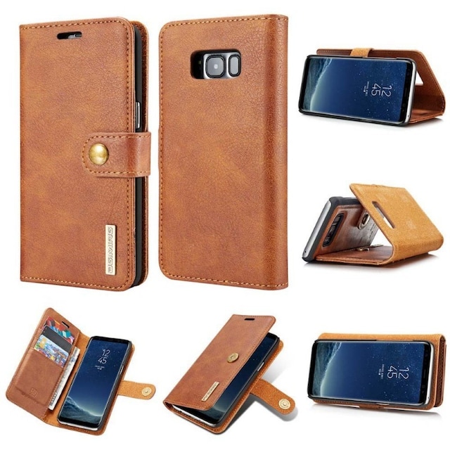 DG-Ming Wallet 2i1 til Samsung Galaxy S8 Plus (SM-G955F)  - brun