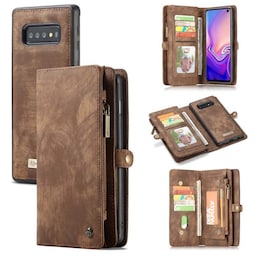 CaseMe Wallet 11-kort Samsung Galaxy S10 (SM-G973F)  - brun