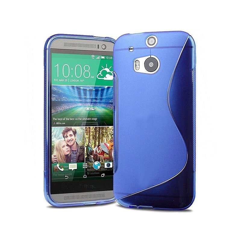 S-Line Silicone Cover til HTC ONE M8 : farve - blå - Cover & etui -  Elgiganten