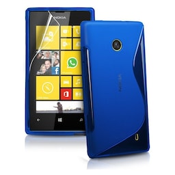 S-Line Silicone Cover til Nokia Lumia 520/525 (RM915) : farve - blå