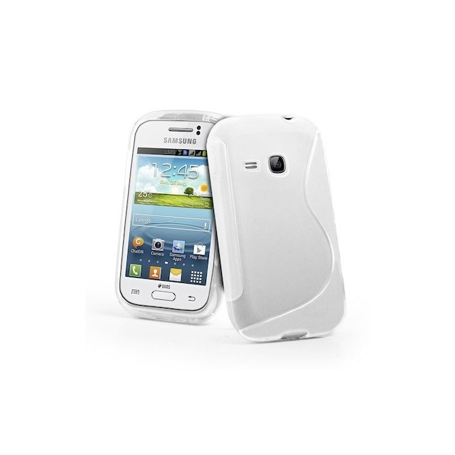 S-Line Silicone Cover til Samsung Galaxy Young (GT-s6310) : farve - gennemsigtig