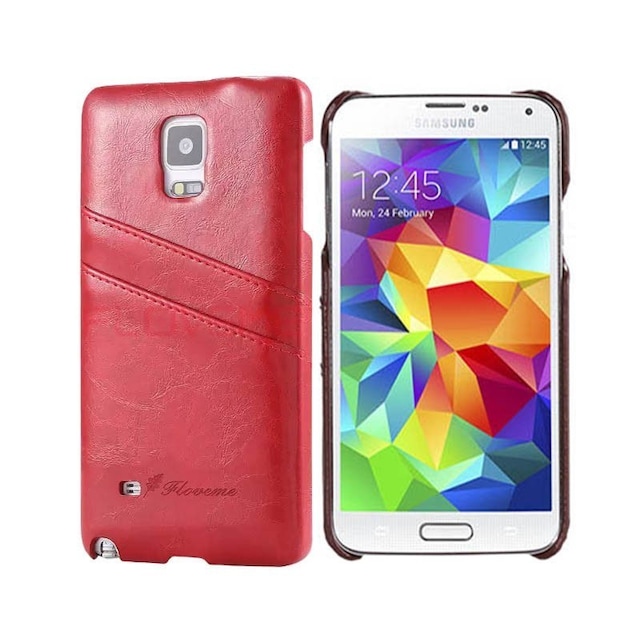 FloveMe Cover med slots Samsung Galaxy S5 (SM-G900F) : farve - rød