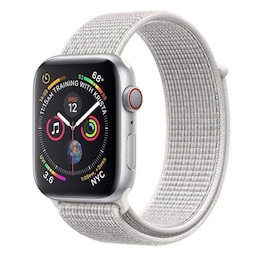 Apple Watch 4 (40mm) Nylon armbånd - Summit White