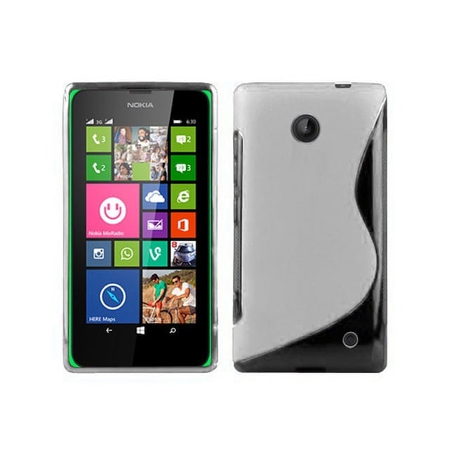 S-Line Silicone Cover til Nokia Lumia 630/635 (RM-976) : farve - gennemsigtig