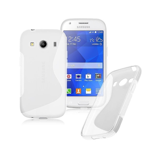 S-Line Silicone Cover til Samsung Galaxy Ace 4 (SM-G357F) : farve - gennemsigtig