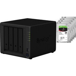 Synology DiskStation DS918+ 4-Bay + 4x 4 TB harddisk