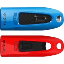 SanDisk Ultra USB 3.0 32 GB USB-stik (2-pak)