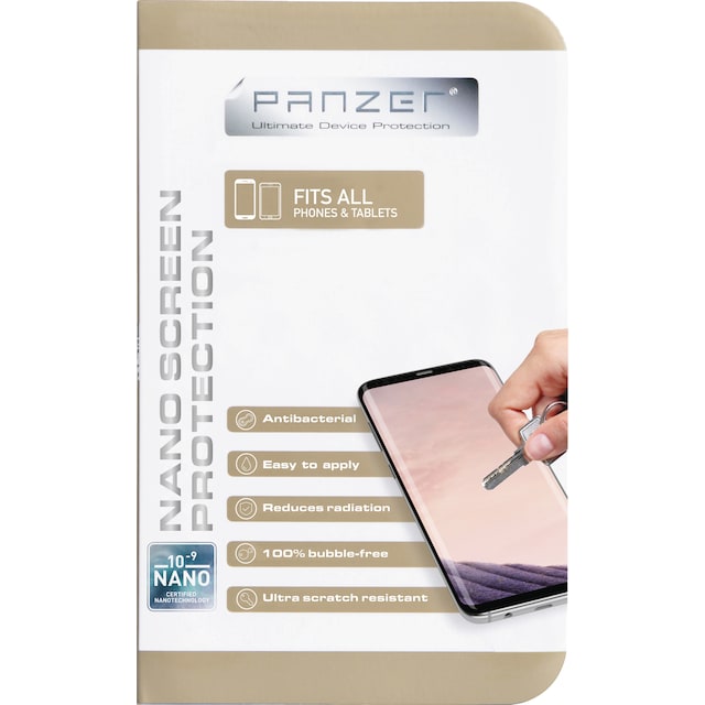 Panzer Nano universel skærmbeskytter til smartphones og tablets
