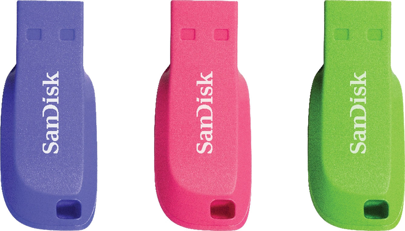 SanDisk Cruzer Blade USB 2.0 USB-stik 16 GB (3-pak) | Elgiganten