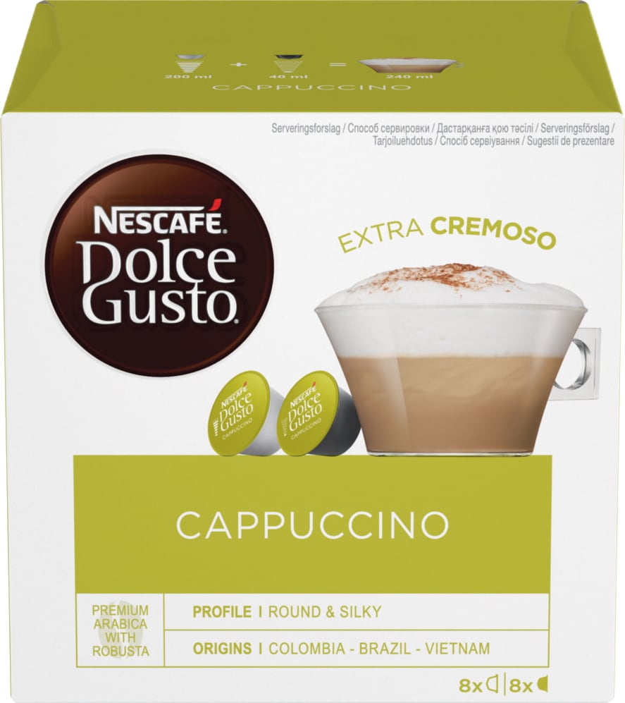 Nescafé Dolce Gusto Cappuccino Kapsler - Tilbehør Kaffe - Elgiganten