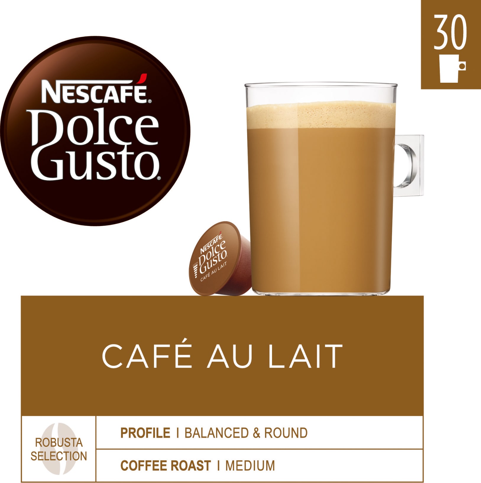 Nescafè Dolce Gusto kapsler - Café Au Lait | Elgiganten