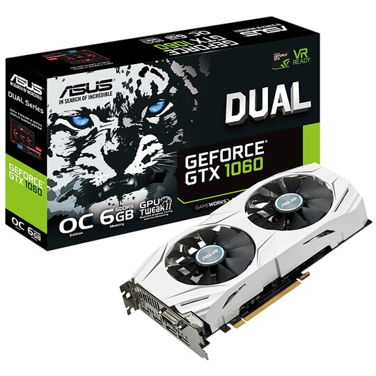 Asus Dual GeForce GTX 1060 OC grafikkort (6 GB) | Elgiganten