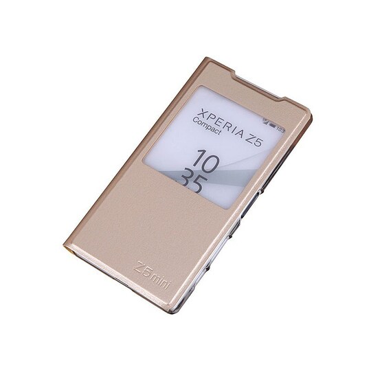 Flipcover Sony Xperia Z5 Compact (E5823) : farve - guld | Elgiganten