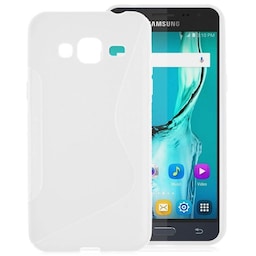 S-Line Silicone Cover til Samsung Galaxy J3 / J3 2016 (SM-J300 / J320F) : farve - hvid