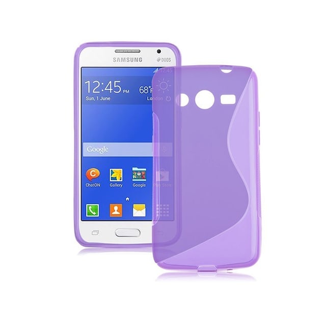S-Line Silicone Cover til Samsung Galaxy Core Prime (SM-G360F) : farve - lilla