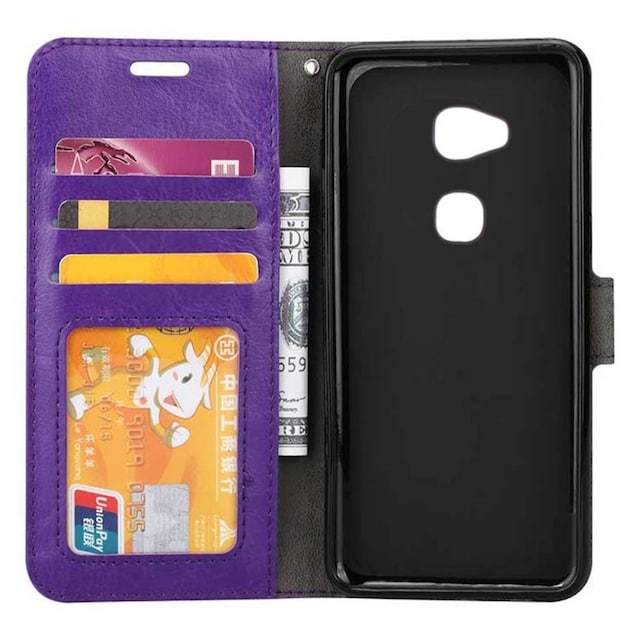 Wallet 3-kort til Sony Xperia L2 (H3311)  - lilla