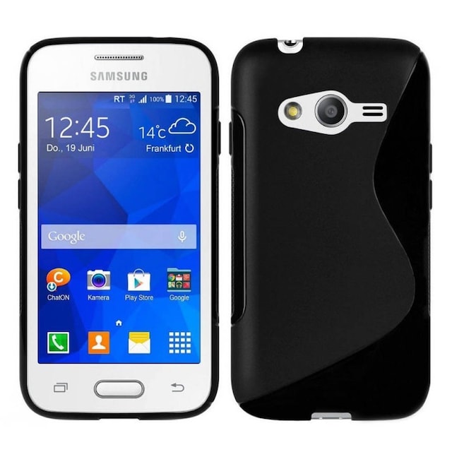 S-Line Silicone Cover til Samsung Galaxy Ace NXT (SM-G31H) : farve - sort