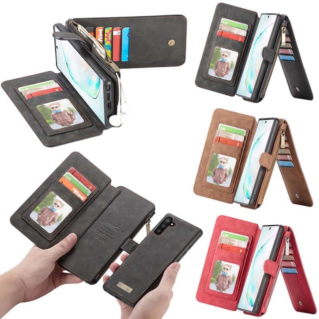 CaseMe Multi Wallet 14-kort Samsung Galaxy Note 10 (SM-N970F)  - brun