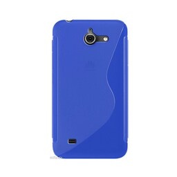 S-Line Silicone Cover til Huawei Ascend Y550 : farve - blå