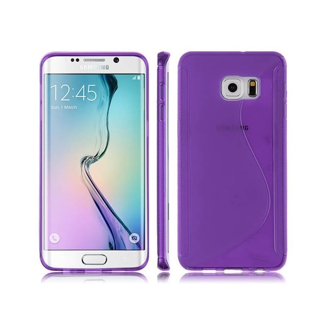 S-Line Silicone Cover til Samsung Galaxy S6 Edge (SM-G925F) : farve - lilla