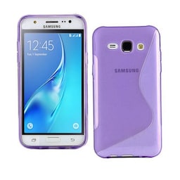 S-Line Silicone Cover til Samsung Galaxy J1 2016 (SM-J120F) : farve - lilla