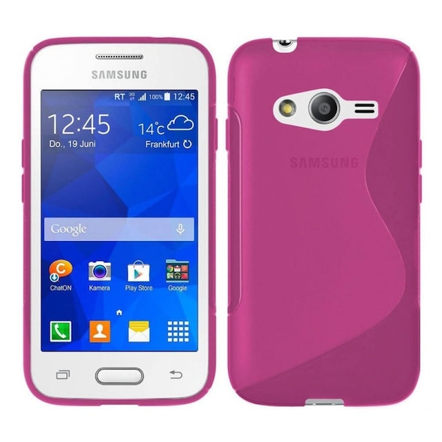 S-Line Silicone Cover til Samsung Galaxy Ace NXT (SM-G31H) : farve - lyserød