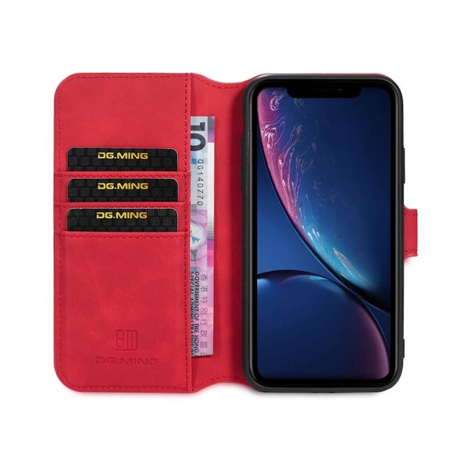 DG-Ming Wallet 3-kort til Apple iPhone 11 (6,1 ")  - rød