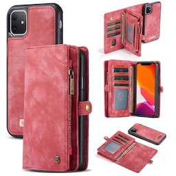 CaseMe Wallet 11-kort Apple iPhone 11 (6.1 ")  - rød