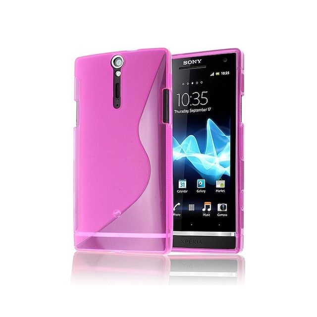 S-Line Silicone Cover til Sony Xperia S (LT26i) : farve - lyserød