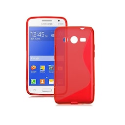 S-Line Silicone Cover til Samsung Galaxy Core Prime (SM-G360F) : farve - rød