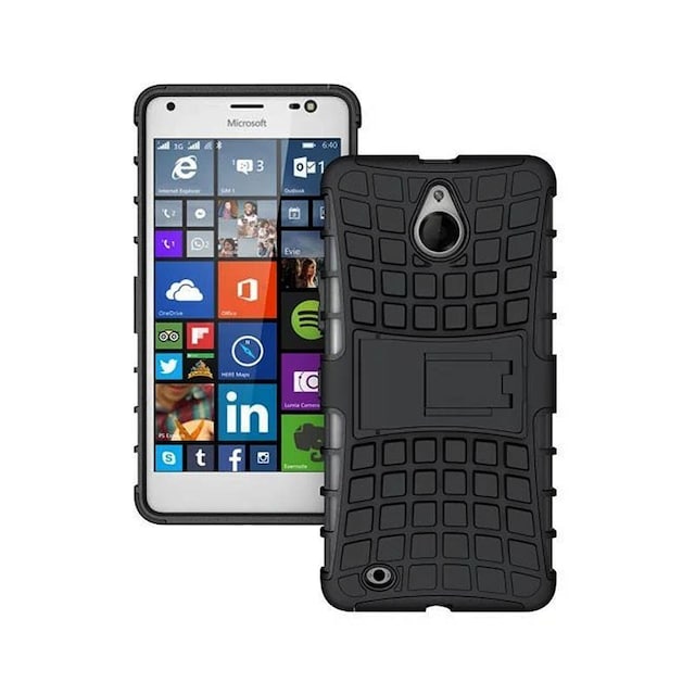 Stødfast Cover med stativ Microsoft Lumia 850 (RM-1128) : farve - sort